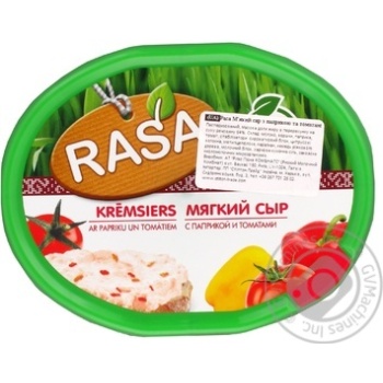 Сыр Rasa с паприкой и томатами 62% 180г купить, цены на МегаМаркет - фото 1
