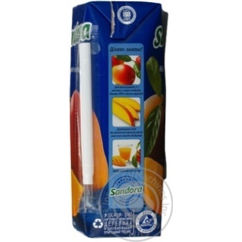 Sterilized nectar with pulp Sandora mango tetra pak 250ml Ukraine - buy, prices for - photo 5