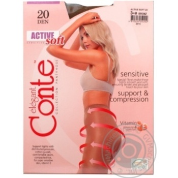 Колготки Conte Active Soft 20den х6 купити, ціни на МегаМаркет - фото 1