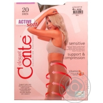 Tights Conte Active 20den 4size Belarus - buy, prices for MegaMarket - photo 1