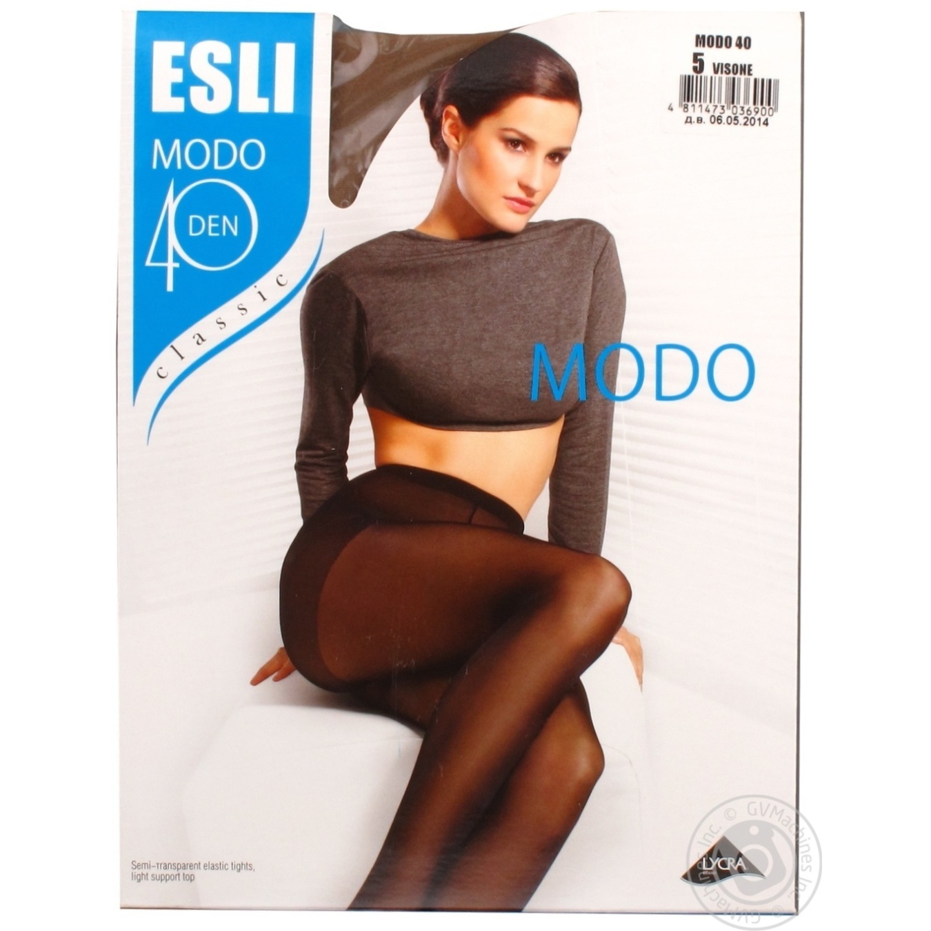 

Колготки жін. ESLI MODO 40 р.5 visone