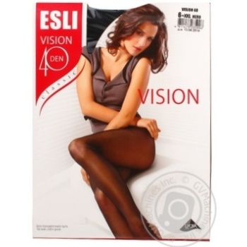 Колготки жіночі ESLI VISION 40 р.6 Nero купить, цены на МегаМаркет - фото 1