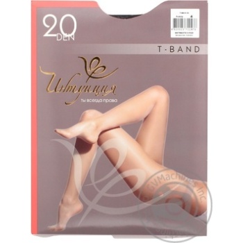 Intuitsiya T-Band Women's Tights 20 den 4 gray - buy, prices for MegaMarket - photo 1