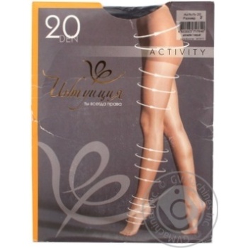 Tights Intuitsia Activity grey for women 20den 2size - buy, prices for MegaMarket - photo 1