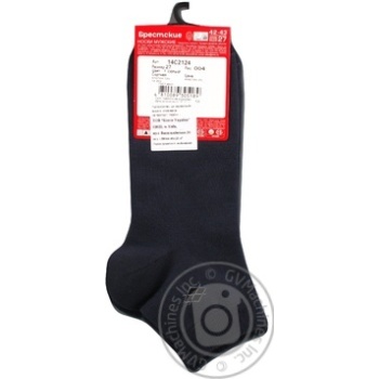 Brestskie Classic Dark Gray Shortened Man's Socks 27s - buy, prices for - photo 3