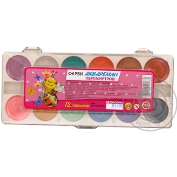 Water-colour Tetrada 12colors - buy, prices for MegaMarket - photo 1