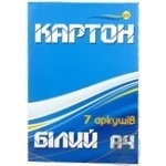 Картон Тетрада білий 7арк, А4 25 шт/уп х25