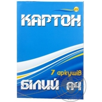 Картон Тетрада білий 7арк, А4 25 шт/уп х25 купить, цены на МегаМаркет - фото 1