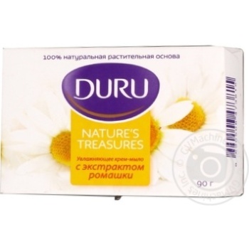 Мыло Duru Nature's Treasures с экстрактом ромашки 90г купить, цены на МегаМаркет - фото 1