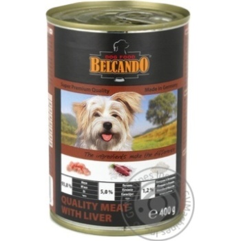 Belcando Dog Food Meat With Liver 0.4kg - buy, prices for MegaMarket - photo 1