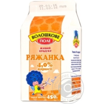 Ряженка Волошкове поле 4% 450г купить, цены на МегаМаркет - фото 3