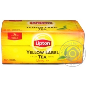 Чай чорний Lipton Yellow Label 50шт 2г купити, ціни на МегаМаркет - фото 4