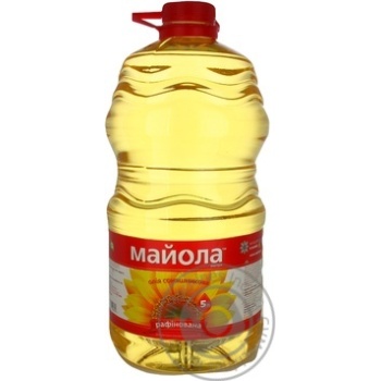 Олія Майола екстра соняшникова рафінована 5л купити, ціни на МегаМаркет - фото 1