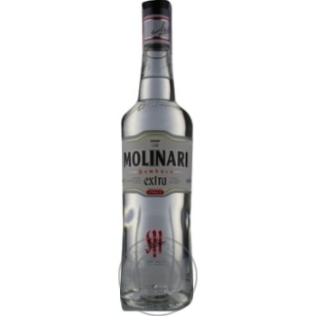 Лікер Molinari Самбука Екстра 40% 0,7л купити, ціни на МегаМаркет - фото 1