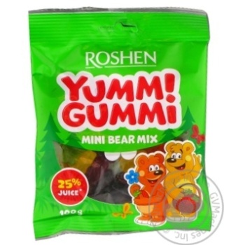 Roshen Yummi Gummi Mini Bear mix jelly candy 100g - buy, prices for MegaMarket - photo 3