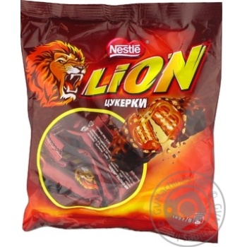 Конфеты Nestle Lion с карамелью Стандарт пакет 182г купить, цены на МегаМаркет - фото 2