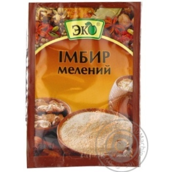 Імбир Еко мелений 20г купити, ціни на МегаМаркет - фото 1