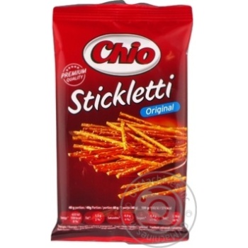 Соломка Chio Stickletti солона 40г купити, ціни на МегаМаркет - фото 1