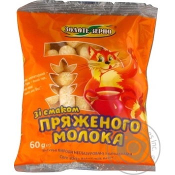 Кукурудзяні пал Золоте Зерно 60 г Пряж. молоко купить, цены на МегаМаркет - фото 1
