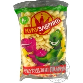 Палички кукурудзяні Кукузаврики солодкі неглазуровані 150г купити, ціни на МегаМаркет - фото 1