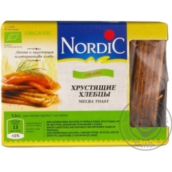 Nordic organic crispbread 100g - buy, prices for MegaMarket - photo 1