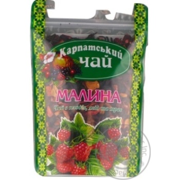 Tea Karpatsky chai fruit raspberry loose 100g sachet - buy, prices for MegaMarket - photo 2