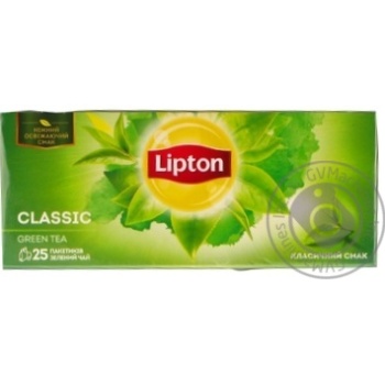 Lipton Classic green tea 25pcs*2g - buy, prices for MegaMarket - photo 1
