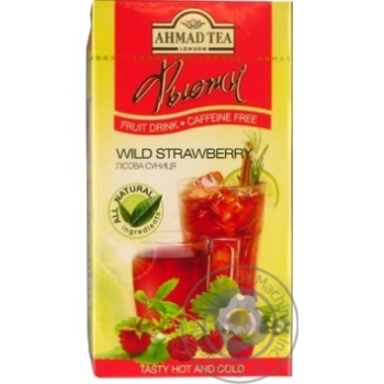 Суміш фруктово-ягід Ahmad tea London лісова суниця 20*2г/уп купити, ціни на МегаМаркет - фото 1