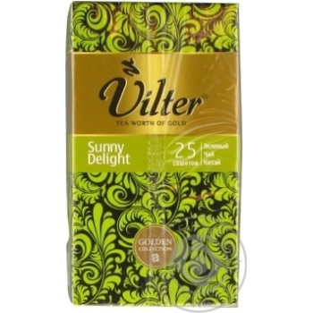 Tea Vilter green 25pcs 37.5g cardboard box - buy, prices for NOVUS - photo 1