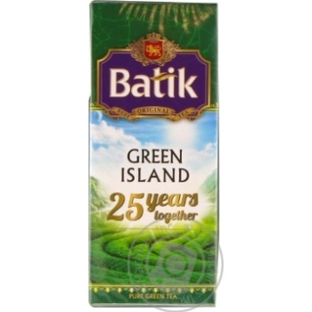 Чай зеленый Batik Green Island 25шт 1.75г купить, цены на МегаМаркет - фото 1