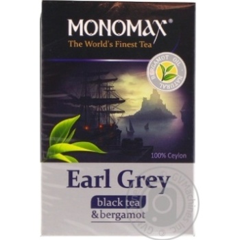 Чай Мономах Earl Grey цейлонський листовий 90г х16 купить, цены на МегаМаркет - фото 1