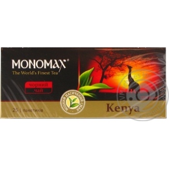 Tea Monomakh black packed 25pcs 50g - buy, prices for MegaMarket - photo 1
