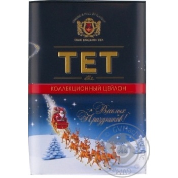 Tea Tet black loose 100g cardboard packaging - buy, prices for MegaMarket - photo 1