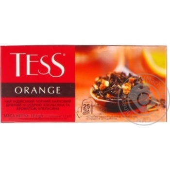 Tess Orange black tea 25pcs - buy, prices for MegaMarket - photo 1