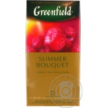 Чай Greenfield трав'яний Summer Bouquet  25шт*2г купити, ціни на МегаМаркет - фото 1