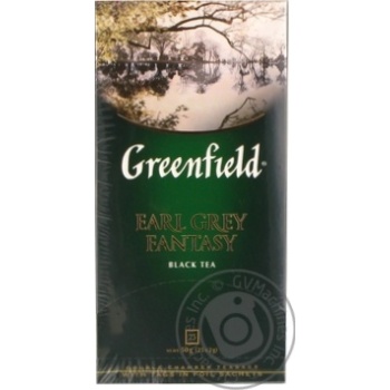 Чай Greenfield чорний Earl Grey Fantasy 25шт*2г купити, ціни на МегаМаркет - фото 1