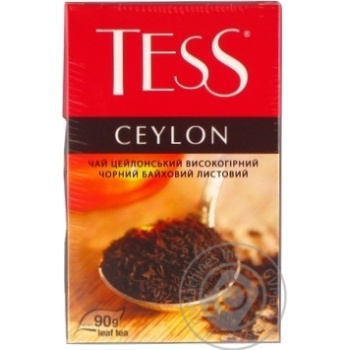 Чай Tess Ceylon чорний 90г х15 купить, цены на МегаМаркет - фото 1