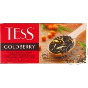 Чай Tess Goldberry чорний 25*1,5г x24 купити, ціни на МегаМаркет - фото 1