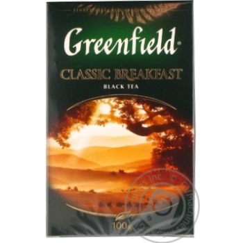 Чай Greenfield чорний Classic Breakfast 100г купити, ціни на МегаМаркет - фото 1