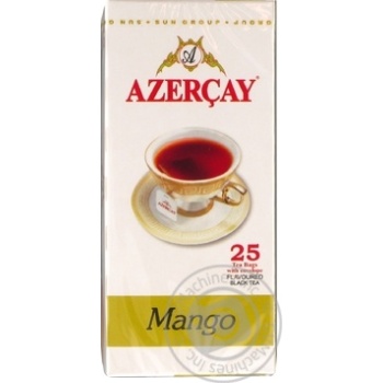 Чай Azercay чорний з ароматом манго 25*1,8 г х24 купити, ціни на МегаМаркет - фото 1