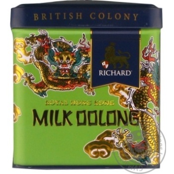 Чай зелений Richard Milk Oolong ж/б 50г купити, ціни на МегаМаркет - фото 1