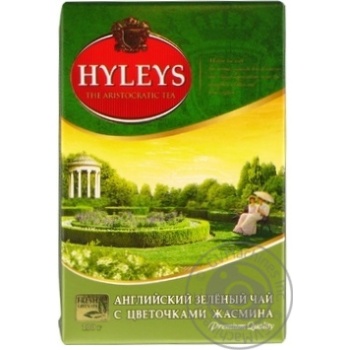 Tea Hyleys with jasmin green loose 100g cardboard packaging - buy, prices for MegaMarket - photo 1