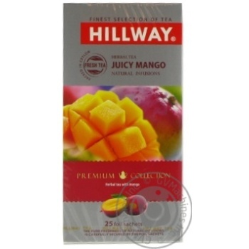 Чайный напиток Hillway с манго 25шт*1.5г купить, цены на МегаМаркет - фото 1