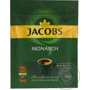 Jacobs Monarch instant coffee 60g - buy, prices for MegaMarket - photo 1