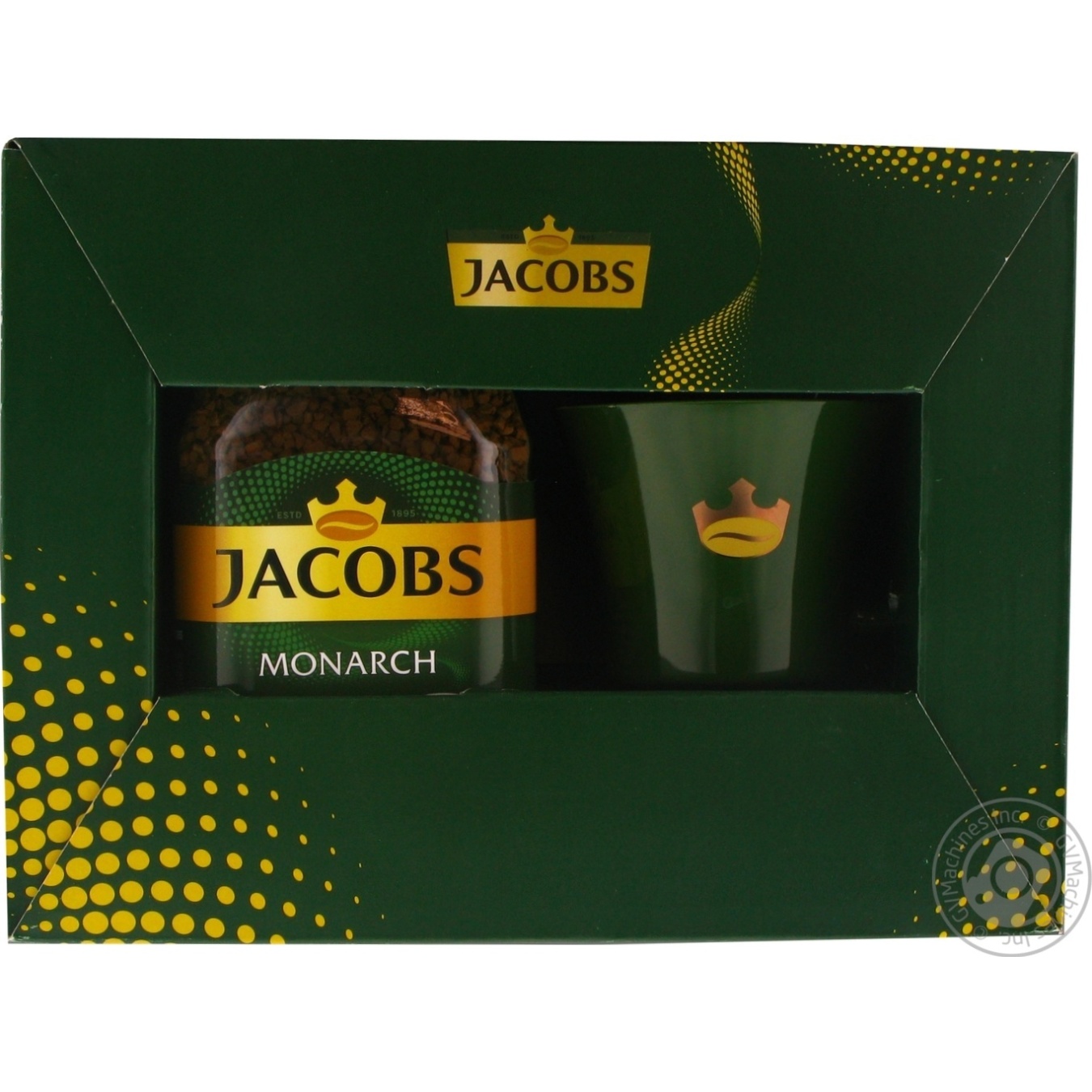 

Набор: кофе Jacobs Monarch растворимый сублимированный 190г + чашка керамическая
