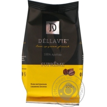 Dellavie Supreme Ground Coffee 100g - buy, prices for NOVUS - photo 2