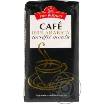 Ground roasted coffee Top Budget 100% Arabica 250g France - buy, prices for NOVUS - photo 1