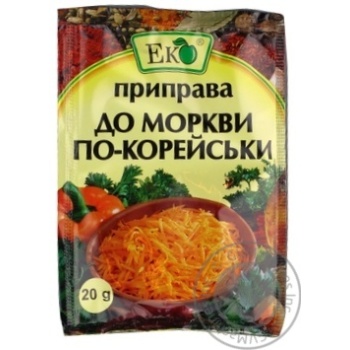 Приправа Еко до моркви по-корейськи 20г купити, ціни на МегаМаркет - фото 1