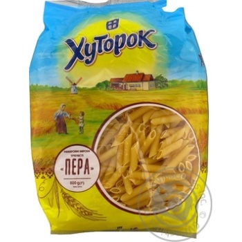 Макаронные изделия Хуторок пера 800г купить, цены на МегаМаркет - фото 1