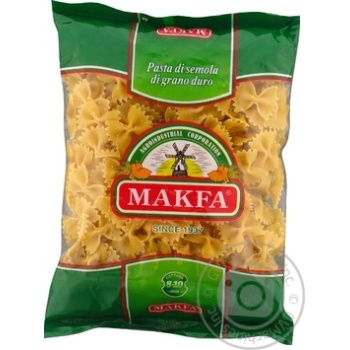 Pasta farfalle Makfa 2.5% 400g - buy, prices for MegaMarket - photo 1